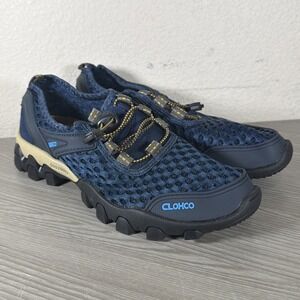 Clohoo Mens Shoes Size US 6.5 EU 39 Lightweight Blue Mesh Hiking Outdoor